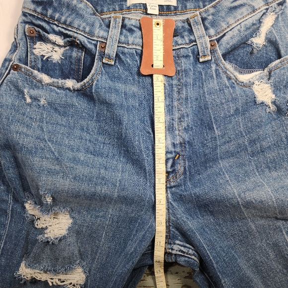 Vintage Abercrombie & Fitch Curve Love High Rise Mom Jeans Size 26/2R DISTRESSED - Picture 14 of 16